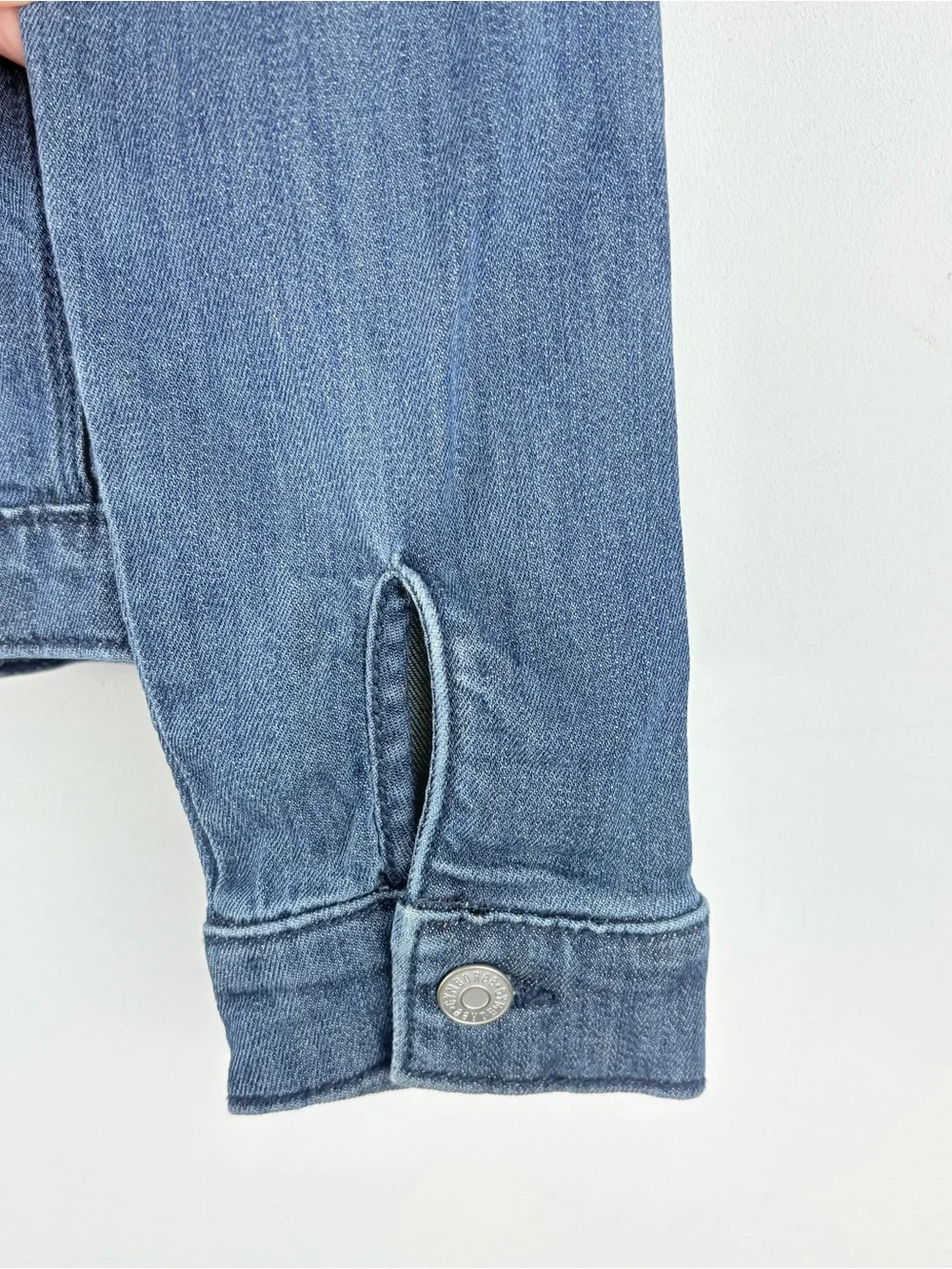 Gymboree Girls Blue Denim Jacket Button Front Pockets Small 5 6 Classic Staple